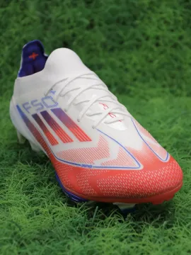 adidas F50+ .1 Elite FG Advancement - Footwear White/Solar Red/Lucid Blue