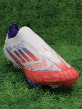 adidas F50+ FG Advancement - White/Solar Red/Lucid Blue