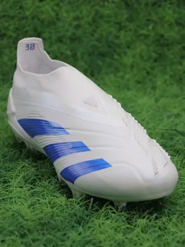 Adidas Predator Elite Laceless FG - White/Blue