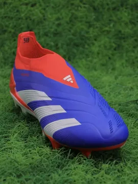 Adidas Predator Elite Laceless FG Advancement - Lucid Blue/Cloud White/Solar Red