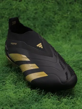 Adidas Predator Elite Laceless FG - Black/Gold