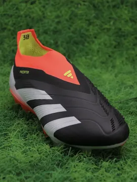 Adidas Predator Elite Laceless FG Solar Energy - Core Black/Cloud White/Solar Red