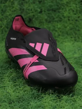 adidas Predator Elite Fold-over Tongue FG - Black/Pink