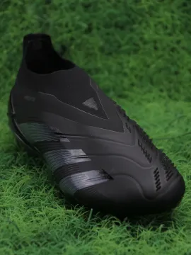 adidas Predator Elite Laceless FG Nightstrike - Black/Iron Metallic