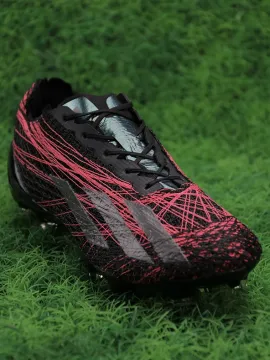 Adidas X Crazyfast Strung+ FG - Black/Silver/Red