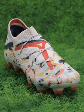 PUMA Future 7 Ultimate FG/AG NJR Creativity - White/Ocean Tropic/Turquoise Surf/Hot Heat/Sun Stream