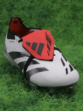 adidas Predator Elite Fold-over Tongue FG - White/Black/Red