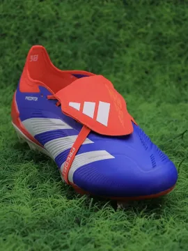 adidas Predator Elite Fold-over Tongue FG Advancement - Lucid Blue/Cloud White/Solar Red